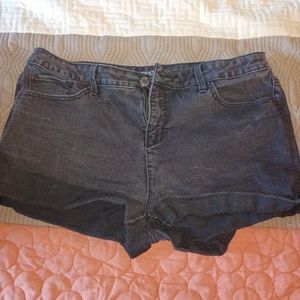 Woman black shorts